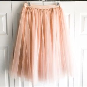 Ballerina Tulle Midi Skirt